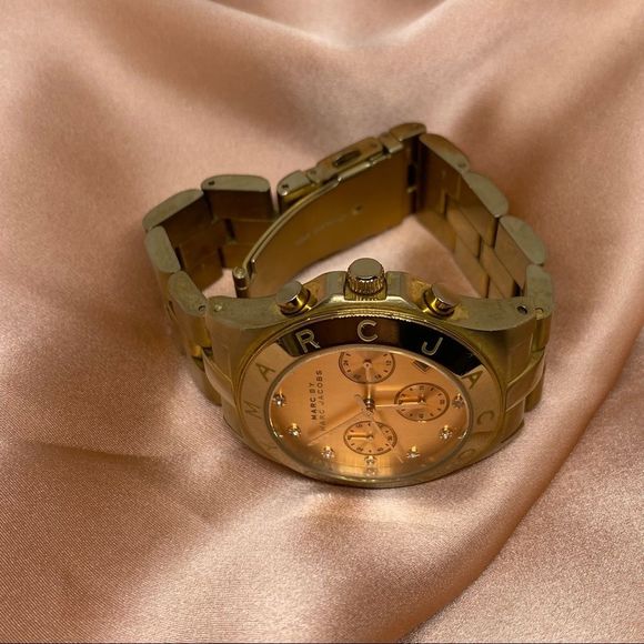 Marc Jacobs 5ATM Diamond Markers Rose Gold Watch - Picture 1 of 11
